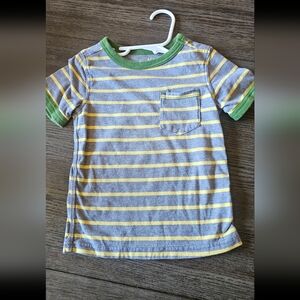 OshKosh B'gosh Gray and Yellow Striped Tee